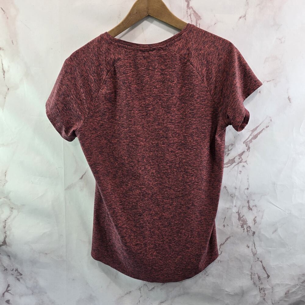 Oiselle Shirt Womens 12 Pink Flyout Short Sleeve Crew Heathered Soft Tee - Picture 5 of 8